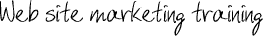 Web site marketing training